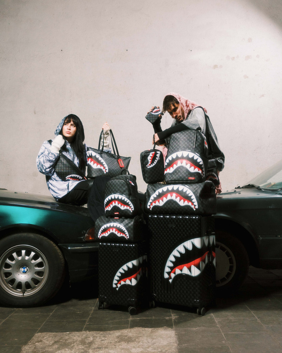 SHARKS IN PARIS HYPER PUFF MINI DUFFLE